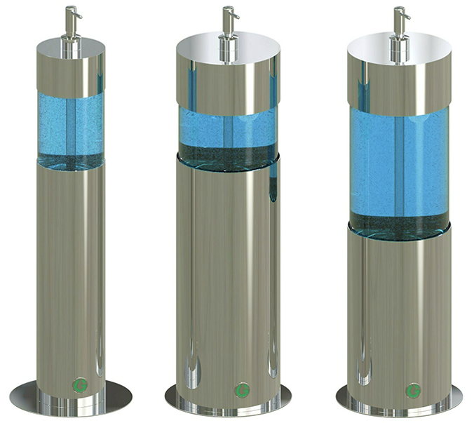 dispenser gel igienizzante manuale 02