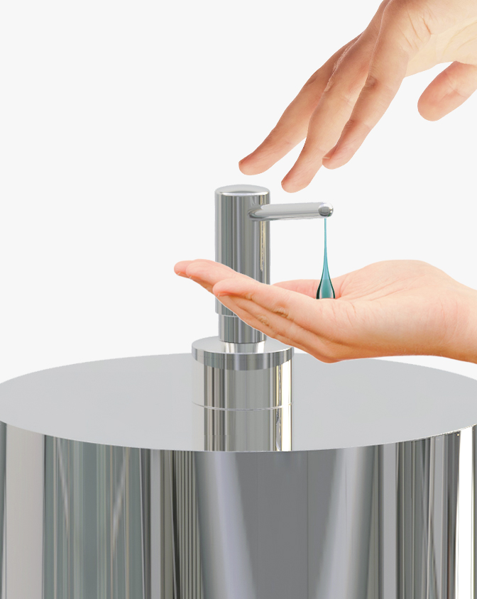 dispenser gel igienizzante manuale 09